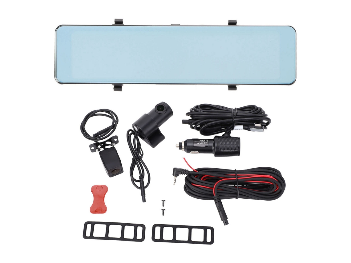 Câmera Retrovisor 3 Canais 4k 1080p G Sensor