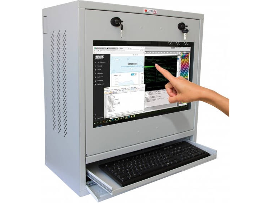 Estante TECHLY ICRLIM10SV (Cinzento - 67x30.4cm - Metal)