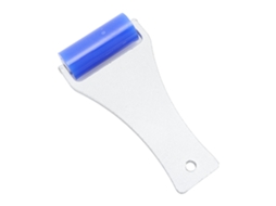 Rolo de Limpeza Manual de Silicone com Eletricidade Estática Cabo de Alumínio Azul 5cm