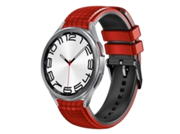 Pulseira De Silicone Bicolor Com Malha De 20 Mm
