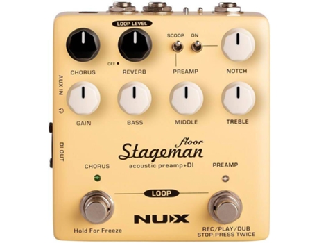 Pedal Di De Pré-amplificador Acústico Stageman Fl.