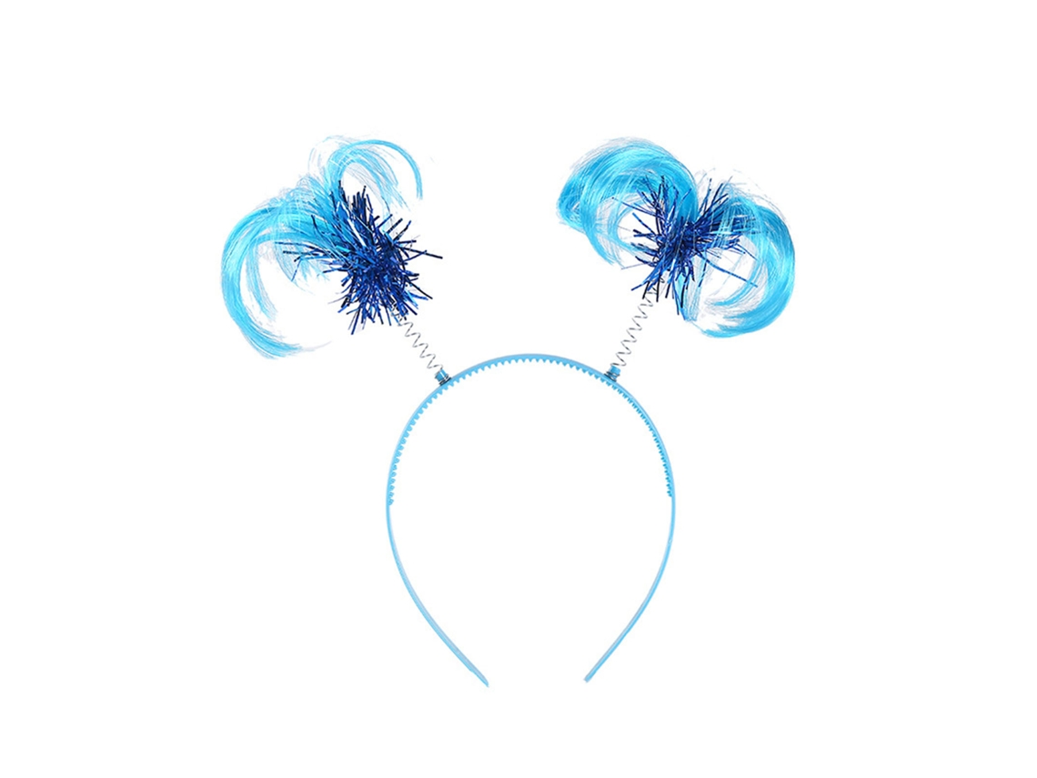 Laxiscreed Tiara Patriótica Para Festa Do Dia Da Independência Com Pompons Azul Claro