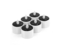 Pacote Com 2 Velas Amarelas Cintilantes Movidas A Energia Solar, Velas Sem Chama Para Decoração De Casa E Jardim Olysi Shop