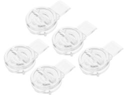 Conjunto De 5-fechaduras Transparentes Em Acrílico Para Portas E Caixas, Seguras Para Caixas De Joias, Malas E Armários