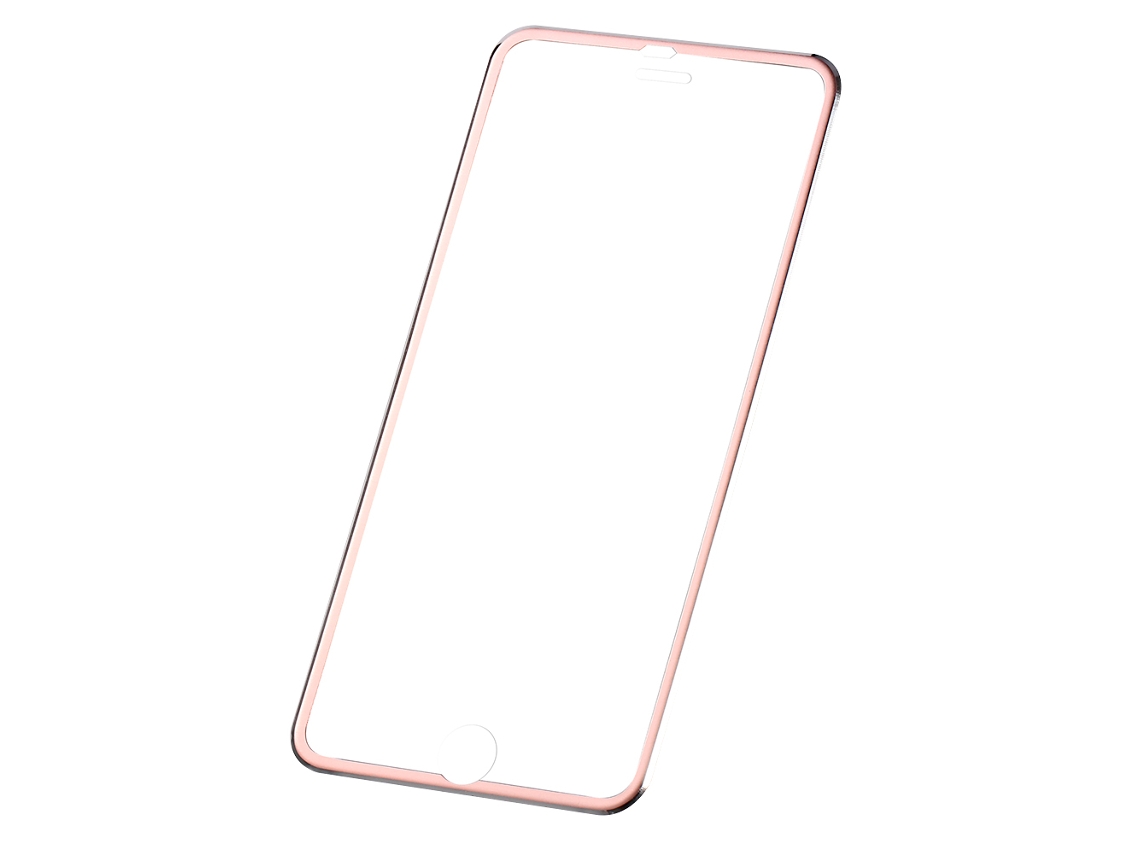 Protetor de tela de vidro temperado para iPhone 6plus/6splus, com superfície curva 3D e borda de metal EOOCOO