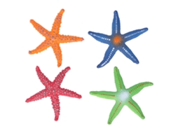 Mali 4pcs Modelo de Estrela do mar Simulada Brinquedo Educativo Infantil Plástico com Textura Delicada