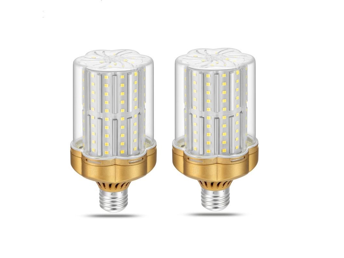 Lâmpada LED E27 equivalente a 250W (30W), branca fria 6000K, 3500lm, não regulável, pacote com 2 unidades.