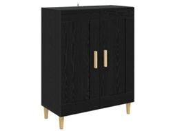 Vidaxl Buffet Carvalho Preto 69,5 X 34 X 90 Cm Derivados De Madeira
