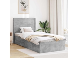 Vidaxl Estrutura De Cama Com Armazenamento E Cabeceira