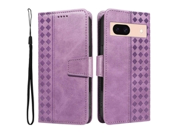 Capa De Couro Com Suporte E Alça Para Google Pixel 8a