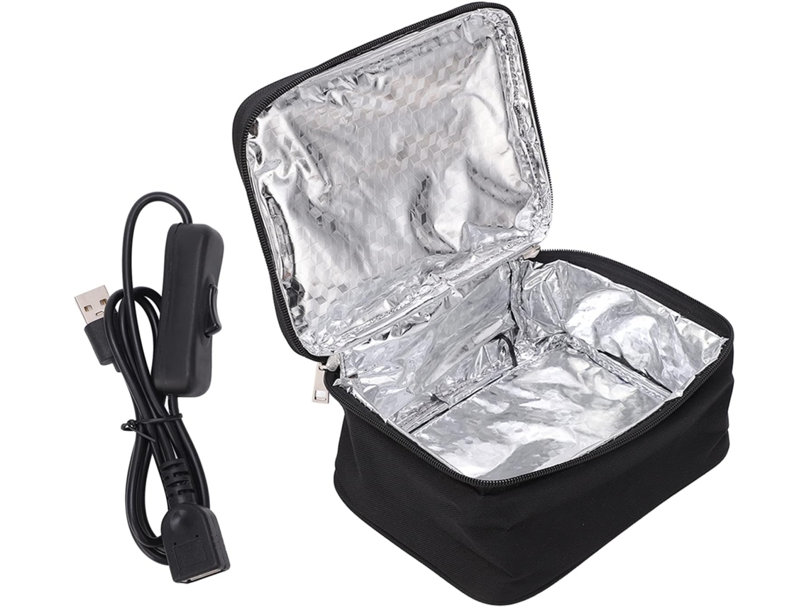 Forno Portatil 12v, Saco Almoço Usb, Caixa Aquecida com Revestimento Aluminio 2 Metodos ZYBLSSBB