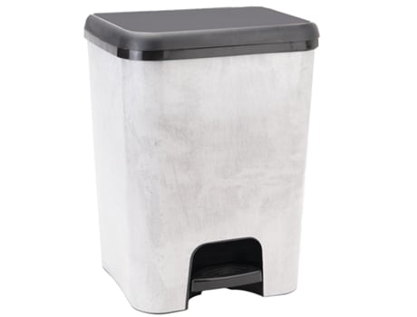Cubo de Pedal Duo Ecológico Preto Dec. Cimento Iml 52L. COM-FORT HOUSE