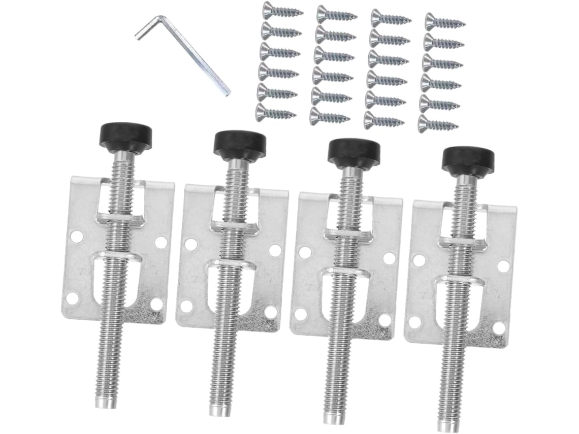 Luxshiny Conjunto De 1par Niveladores Pés Móveis Ajustáveis E Resistentes, Com Pés Grandes Antiderrapantes E Parafusos