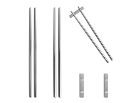 Pack de Pauzinhos Japoneses COMAS )Aço Inoxidável - Multicor)