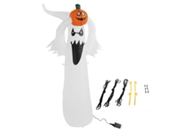 Inflável de Halloween com Abóbora e Fantasma Led, 1.8m LAXISCREED