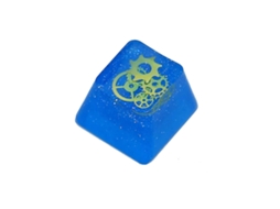 Keycap Personalizado Da Engrenagem Azul Translúcida Da Personalidade Do Perfil R4 Do Oem Do Keycap Da Resina