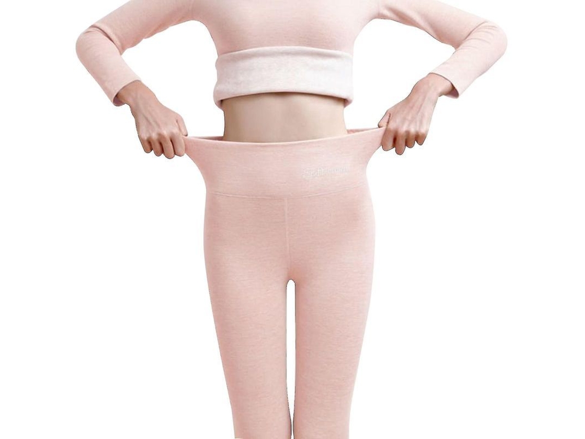 Calcinha Legging De Inverno Quente Com Pelúcia Suave - Modeladora E Elástica Para Diversas Ocasiões Rosa
