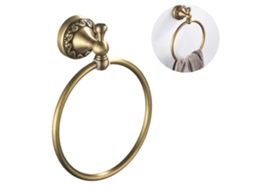 Argola para Toalha de Latão Estilo Retrô Resistente À Ferrugem RNEMITERY