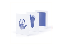 Mesa Para Impressão De Mãos E Pés De Bebê Azul Claro, Sem Necessidade De Lavar As Mãos E Os Pés