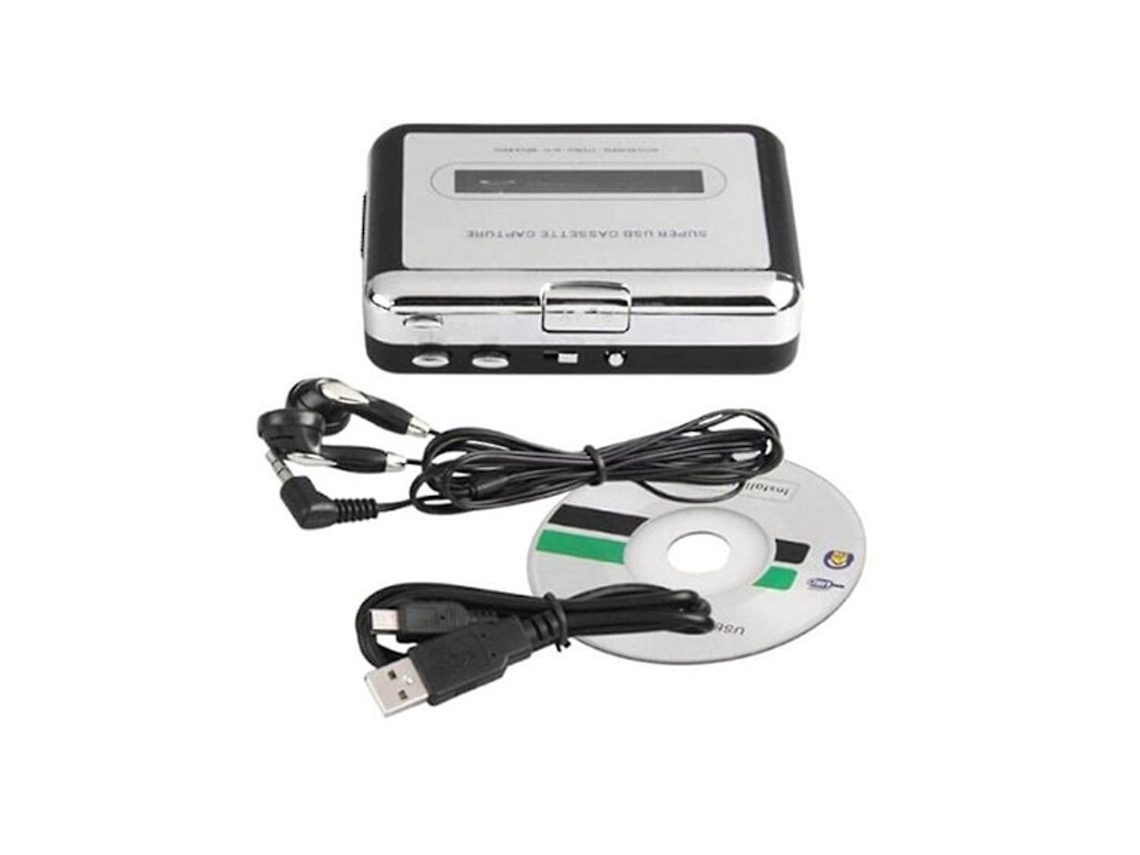 Leitor de cassetes USB /hh/, conversor de cassetes para MP3, captura de áudio, leitor de cassetes, como mostrado no Slowmoose