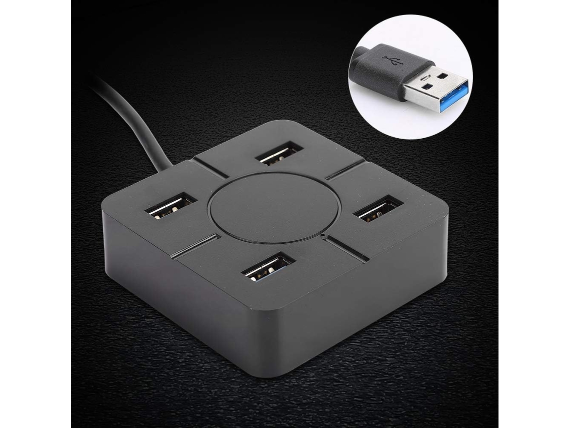 Hub Usb, Estação De Acoplamento Com Divisor Usb Em Abs 4 Portas 3.0 E