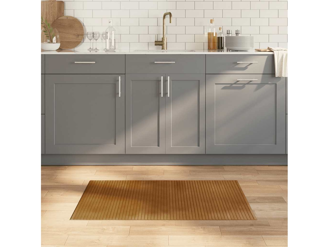 Vidaxl Tapete Retangular 60x100 Cm Bambu Castanho