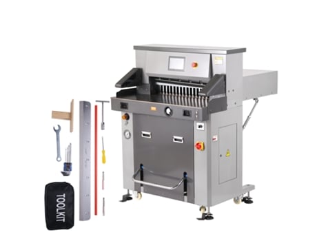 Cortador de Papel Hidráulico Elétrico de VEVOR 26Inch Largura de Corte 3 14Inch Espessura 7Inch Tela