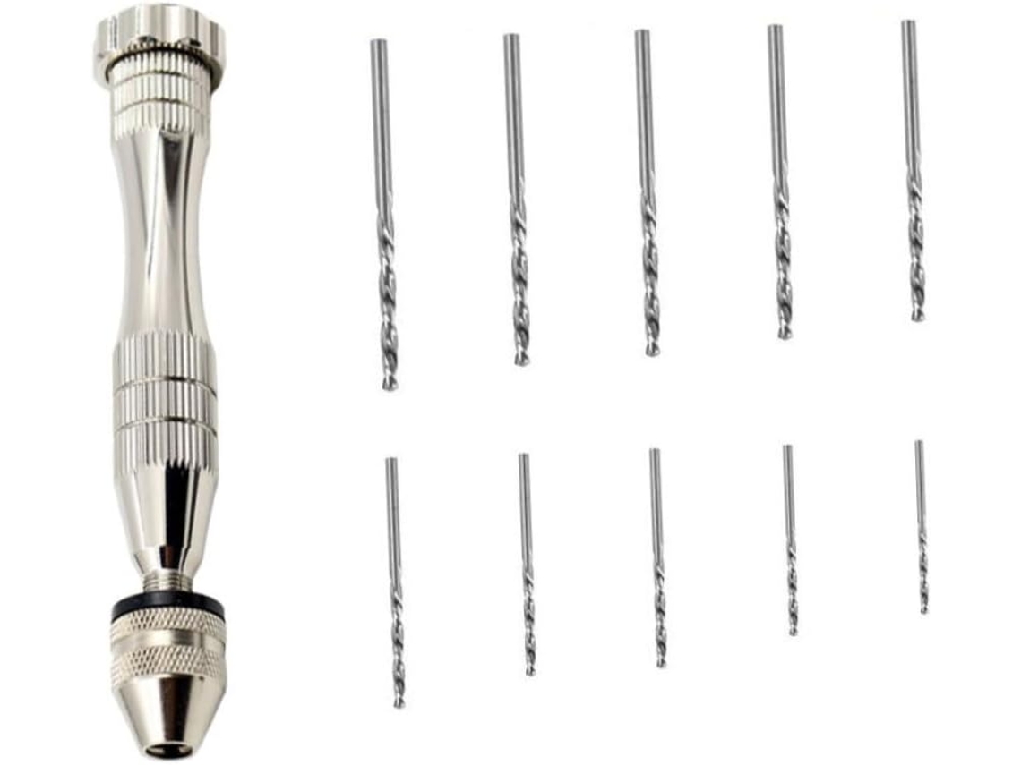 Conjunto De 11 Brocas Manuais Para Furadeira Manual, Torno Pino,