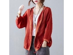 _cardigan de Linho e Algodão Leve Retro Verão Feminino Solto Camisa Protetora Uv