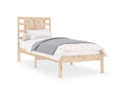 Estrutura De Cama Vidaxl Marrom Madeira (195.5x96x100 Cm)