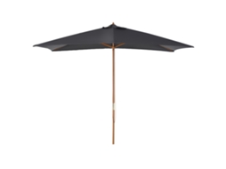 Guarda-chuva de jardim retangular, 3x2x2,5 m, escuro cinza | S/MARCA