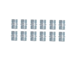 Conjunto De 12 Porcas Aço Com Cabeça Dupla Para Suporte Prateleira