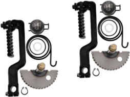 2 conjuntos de transmissão Eixo para scooter, motor de arranque, engrenagem de arranque do pedal