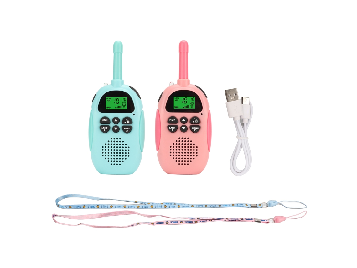 Rádio Infantil Blue Pink Sem Fio 3km Brinquedo Interativo