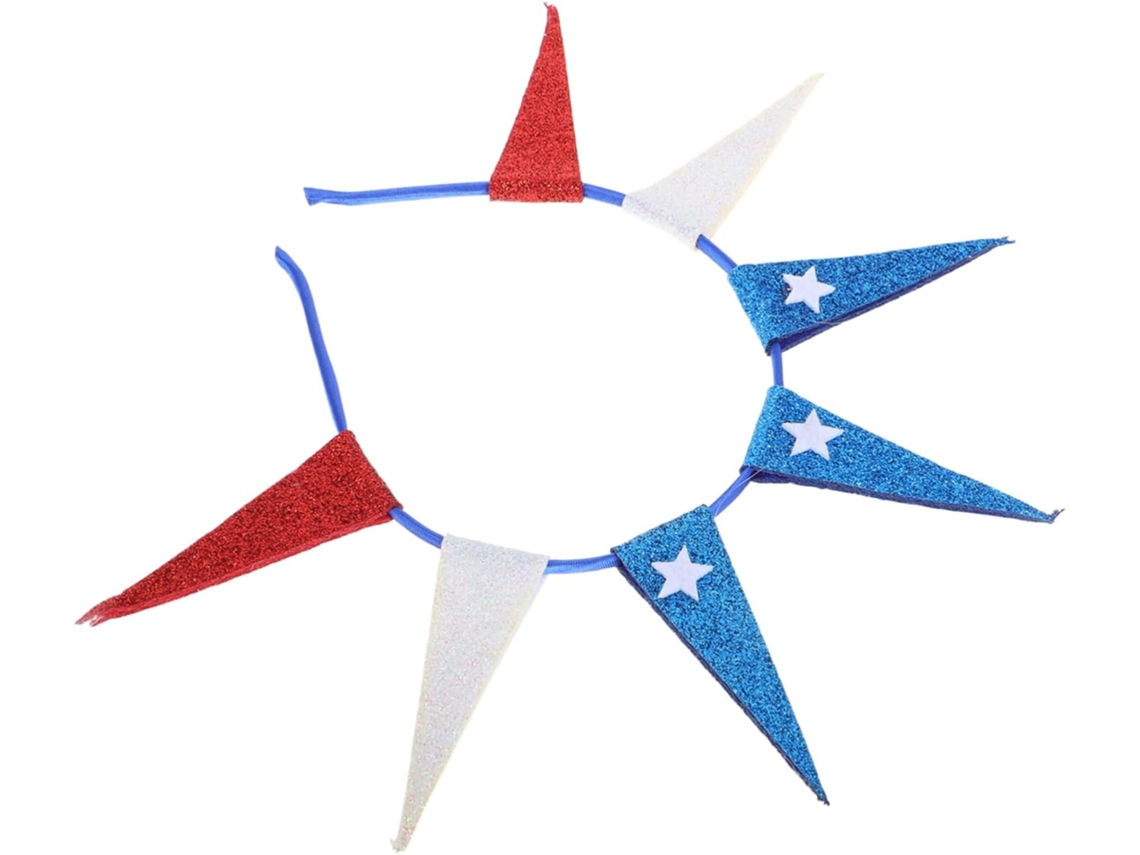 Tiara Do Dia Da Independência Com Estrelas, Tecido, Adulto