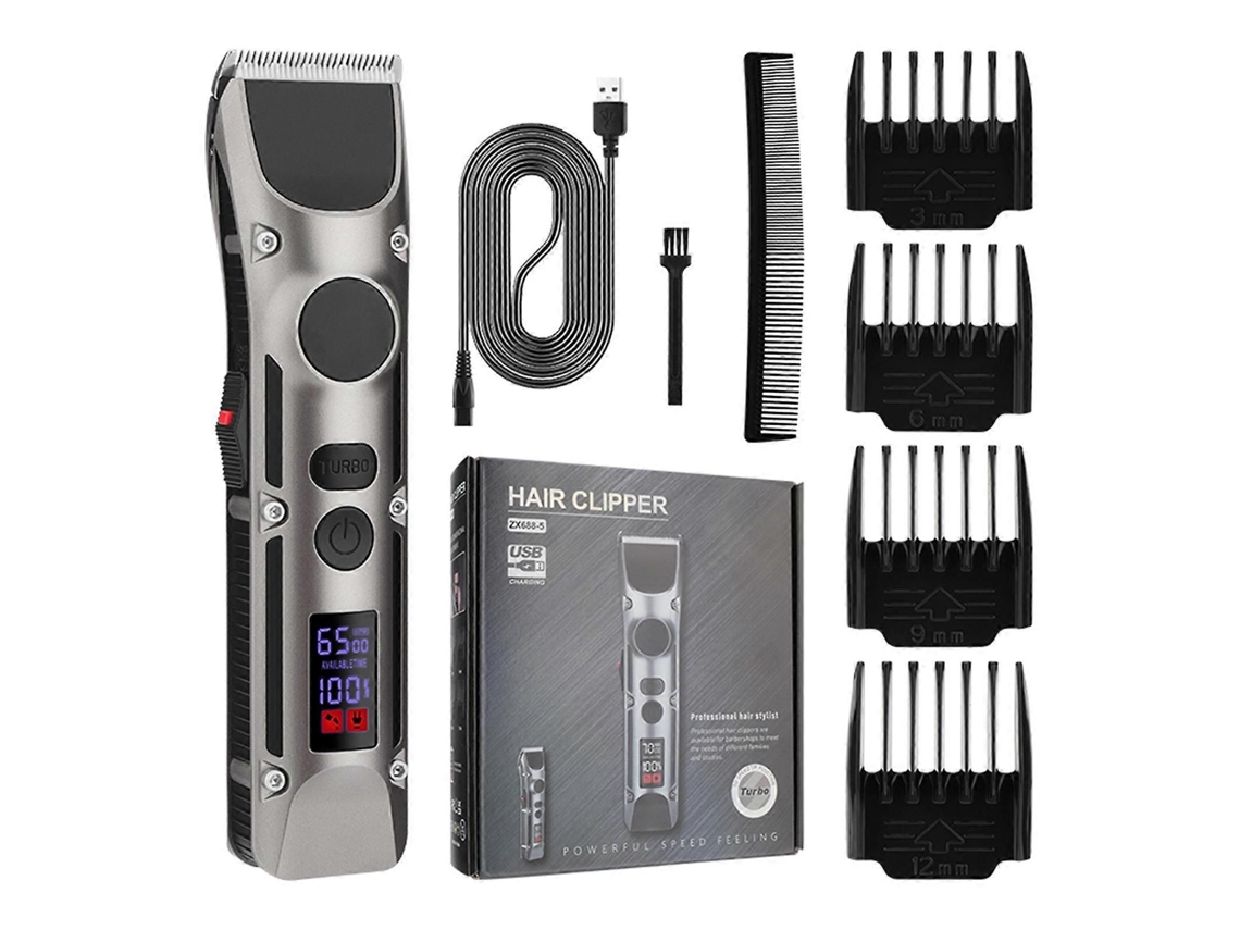 Display Cortador De Cabelo Profissão Push Shear Barbeiro Aparador De Cabelo Elétrico Máquina De Corte Barbeador Barbeador Cabeça Ajustável