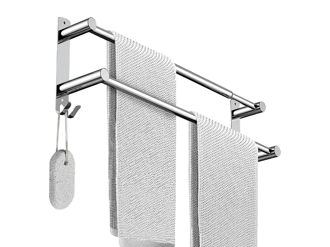 Suporte para Toalhas Extensível de 43-75Cm em Inox NEVEANCE