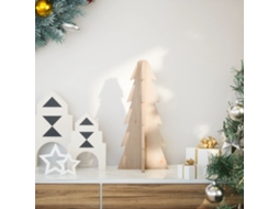 Vidaxl Árvore De Natal Decorativa 49 Cm Madeira De Pinho Maciça