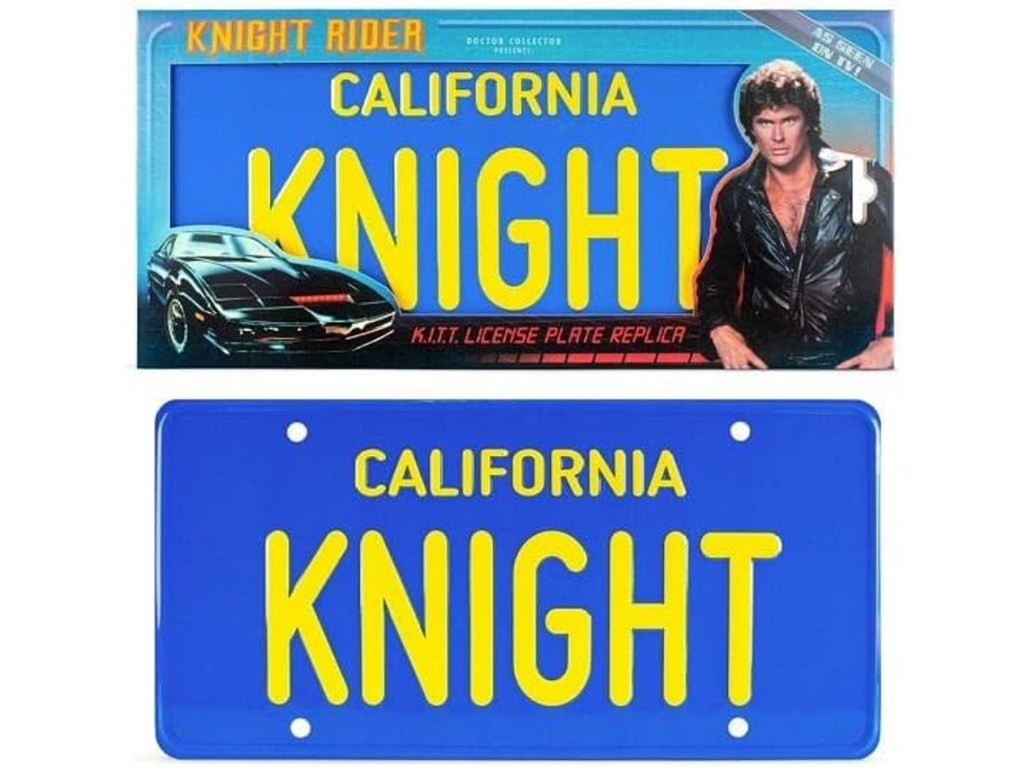 Réplica Matrícula Kitt O Justiçeiro (Idade minima recomendada: 6 anos)
