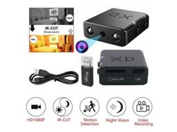 Câmera Espiã Mini Oculta HD 1080p, Segurança Residencial, Visão Noturna, IR, Detecção de Movimento, Gravação em Loop S/MARCA