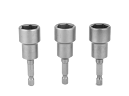 Laxiscreed Pack De 3 Soquetes Magnéticos De 15mm Com Acabamento Preto De Alta Durabilidade