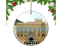Palais Priier De Monaco Decoração De Arbre De Ornement Suspendu Pendentif Ville Voyage Collection Lembrancinhas