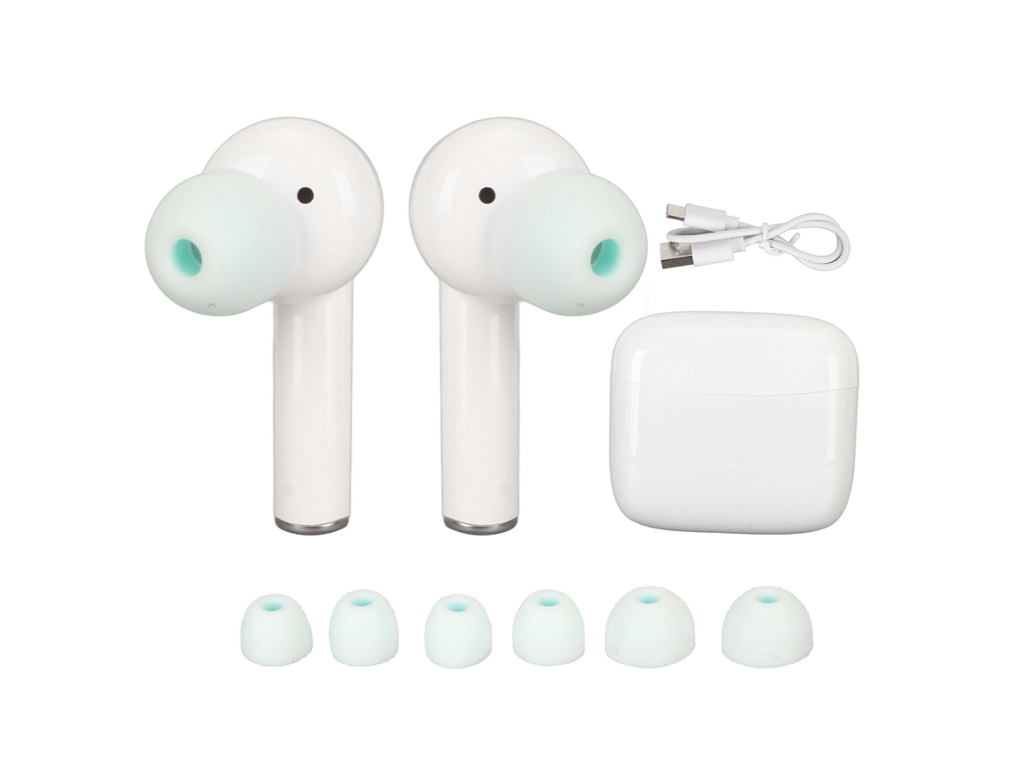 Fones Mali tradutor de idiomas com cancelamento de ruído 144 idiomas Bluetooth 5.3 branco