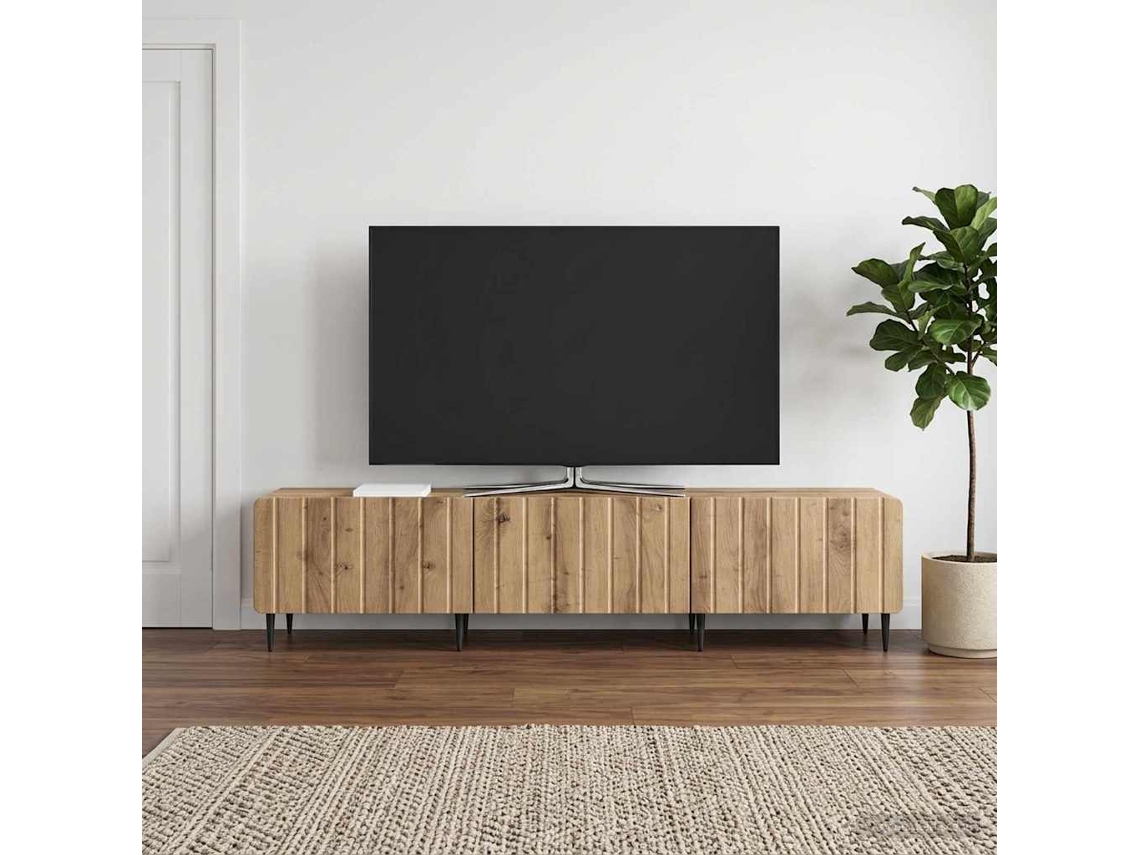Vidaxl Gabinete para Tv Carvalho Arttisan 147 X 34,5 X 32 Cm