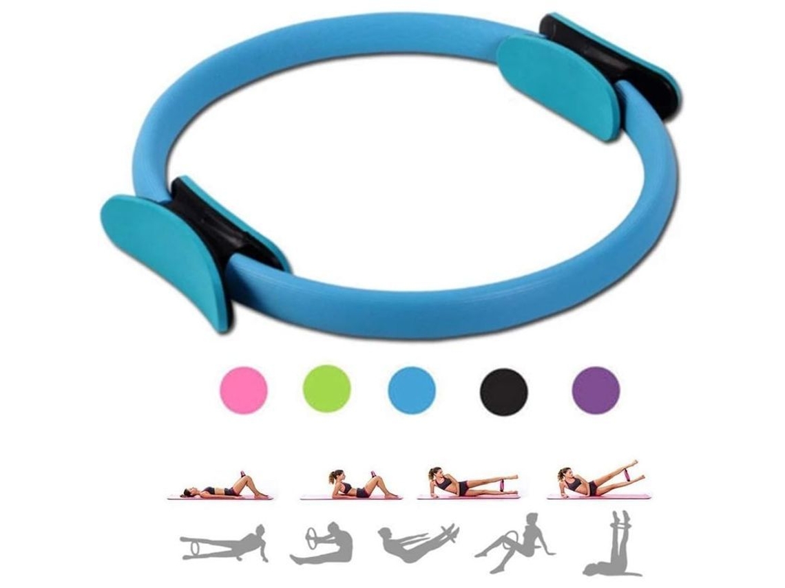 Anel De Pilates 15 Polegadas Novo 2025 Anel Mágico De Yoga Com Grip Duplo Para Exercícios De Resistência
