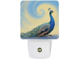 Luminária De Parede Com Sensor Crepuscular, Led 0,5 W, Design Moderno