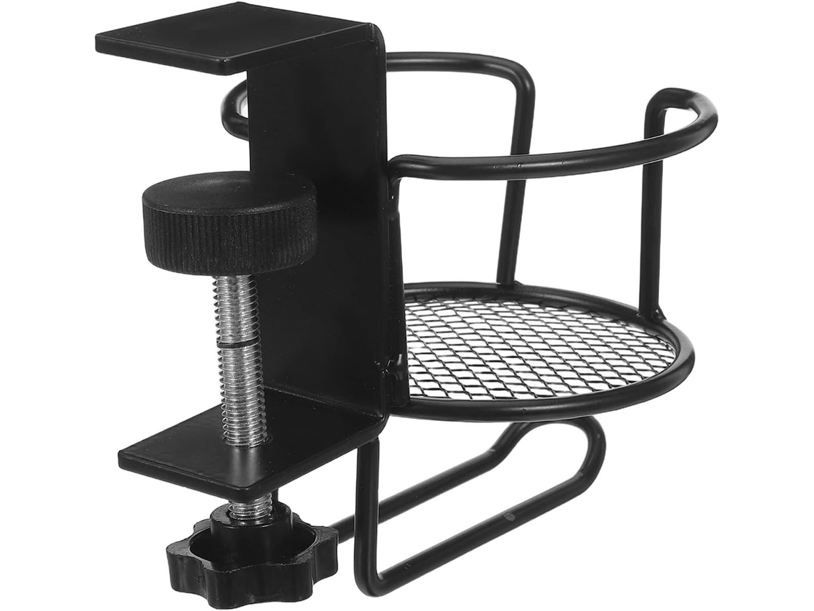 Amosfun Support Casque Et Porte Tasse De Bureau En Fer Noir Crochet Integrado E Design Gain De Place, Maison