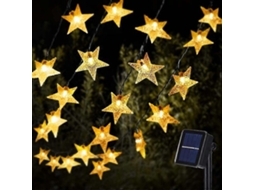 Luzes De Corda Solares Em Forma De Estrela, Luzes Led Cintilantes Movidas A Energia Solar, Luzes Externas Olysi Shop