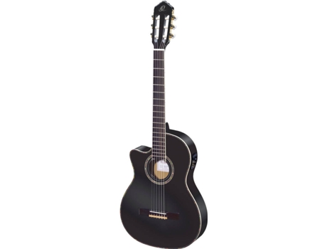 Guitarra Clássica Eletrificada ORTEGA RCE145LBK