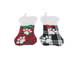 2pcs Meia de Natal em Forma de Osso Cute Decoração Hanging Presente Saco Natal